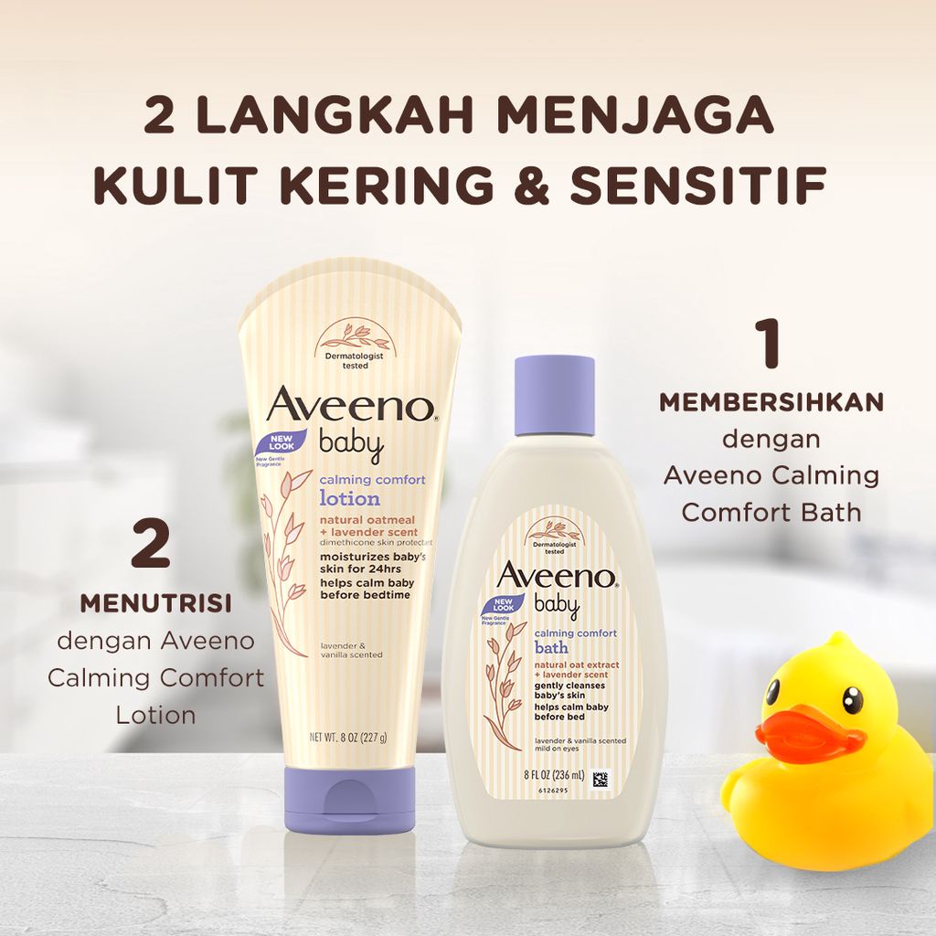 Aveeno Calming Comfort Bath / Sabun Mandi Bayi - 236ml