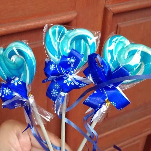 

Beli cepaat Permen Lolipop hati 4 cm 1 pak isi 20pcs