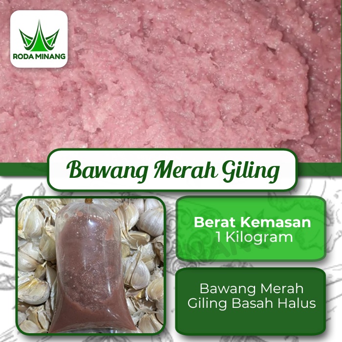 

Bawang Merah Giling Halus Segar Bumbu Basah Asli Tanpa Pengawet 1kg