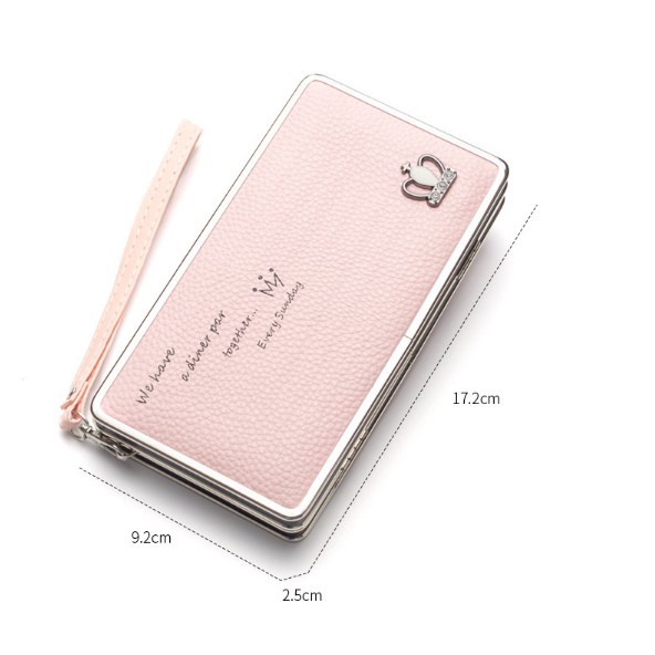 FYGALERY N1230 Dompet Panjang Wanita Pindanlu Korea Style Woman Wallet Purse Kartu Polos Murah