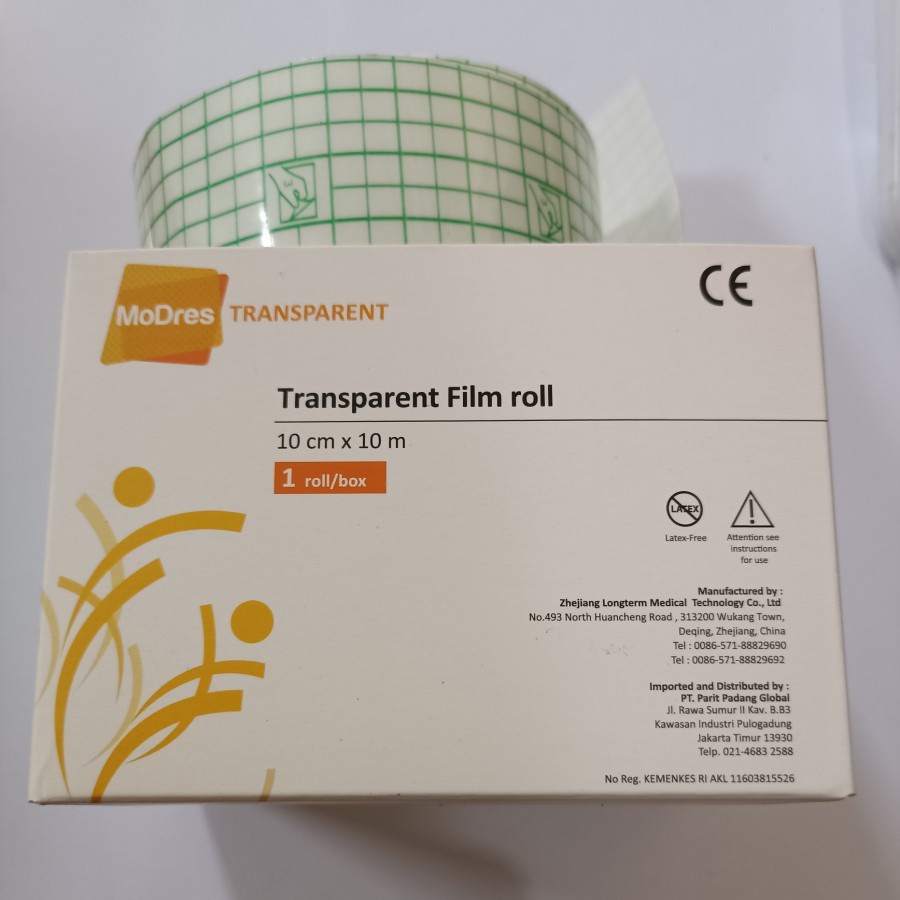 Plester Modress Transparant film 10cm x 1m