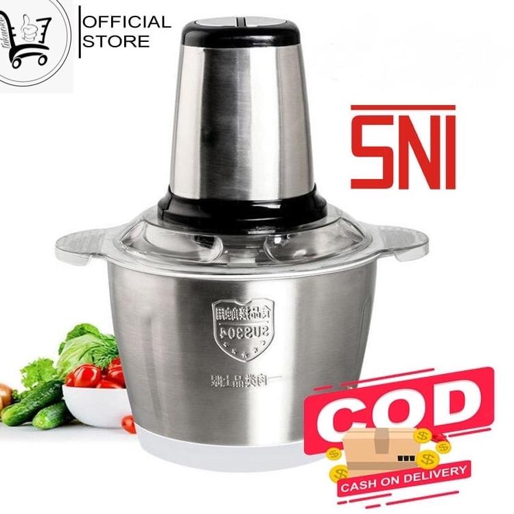 ✽ BLENDER DAGING STAINLEES STEEL 2 LITER / BLANDER FOOD CHOPPER STAINLESS / MEAT GRINDER STAINLESS P