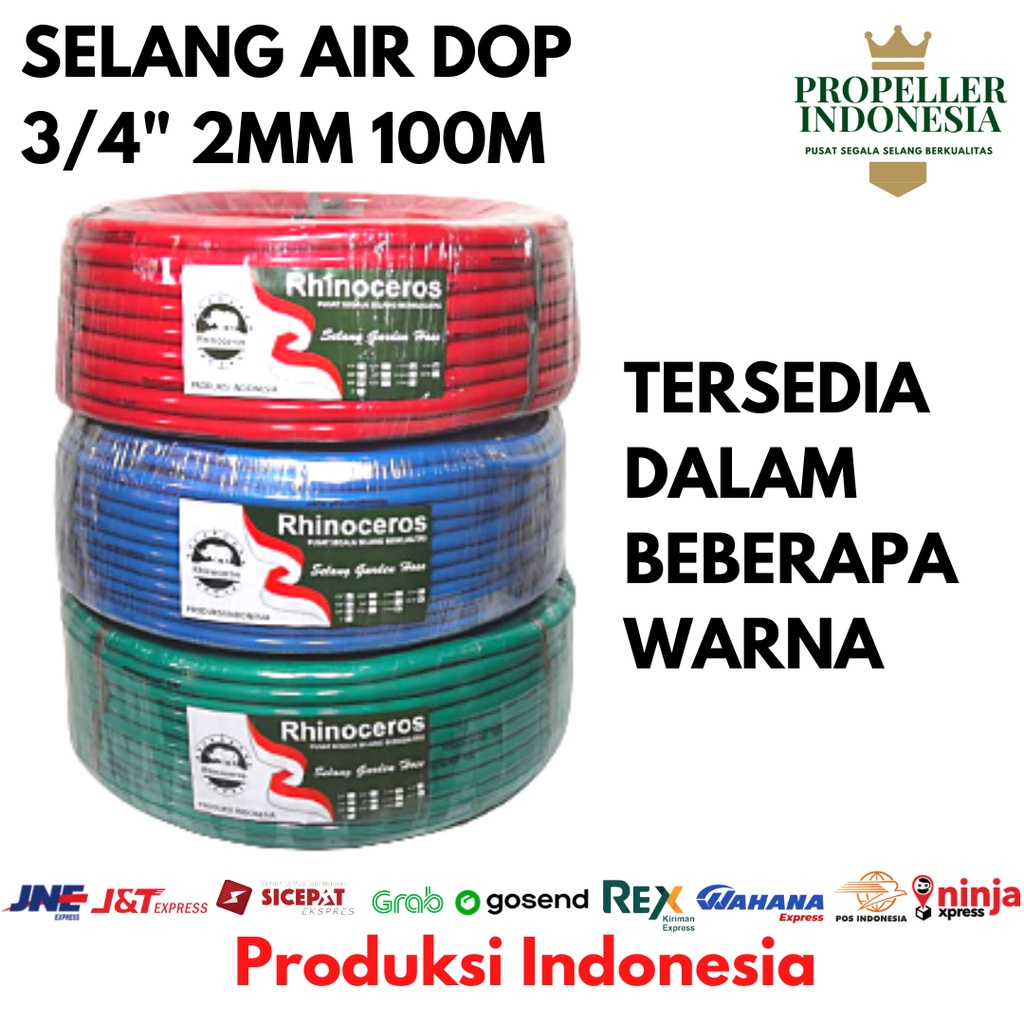 Selang Air Dop 3/4 2MM 100Meter Selang Air Taman Selang Siram Tanaman Selang Air Elastis