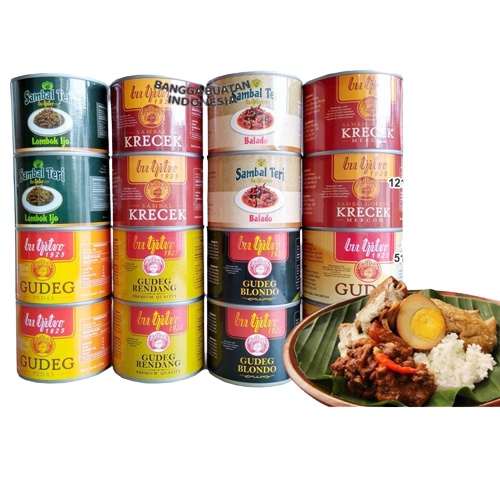 Gudeg Kaleng Pedas - Bu Tjitro Jogja Rasa Pedas 210gr