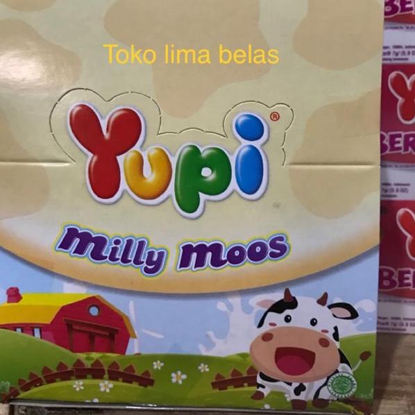 

Terkini Yupi Milly Moos 1 Box isi 24 Pcs