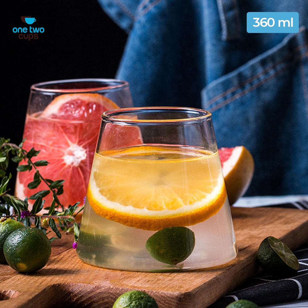 Gelas Korea Estetik Gelas Kaca Aesthetic Home Cafe Gelas Kopi 360 ML