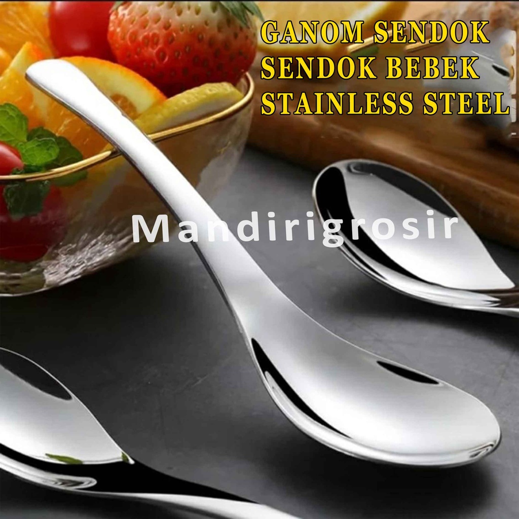 Sendok Bebek* Sendok &amp; Garpu Ganom* Garpu* Stainless Steel 6pcs