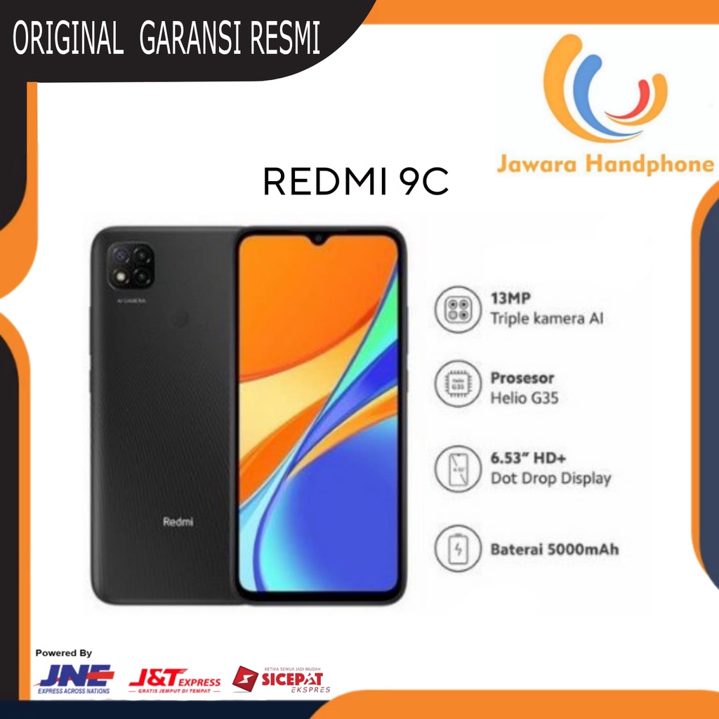 Xiaomi Redmi 9C Ram 3+32 GB Baru dan berGaransi Resmi