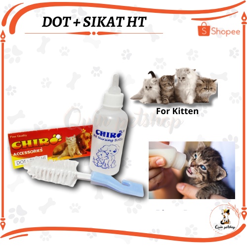 DOT kucing bayi baru lahir / botol susu kucing anjing dan hewan kecil 60 ml