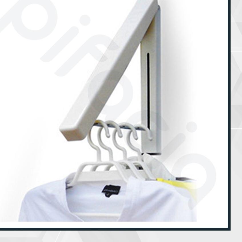 ➧ Gantungan Baju Besi Bisa Di Lipat Segitiga Gantungan Baju Indoor Menempel ←