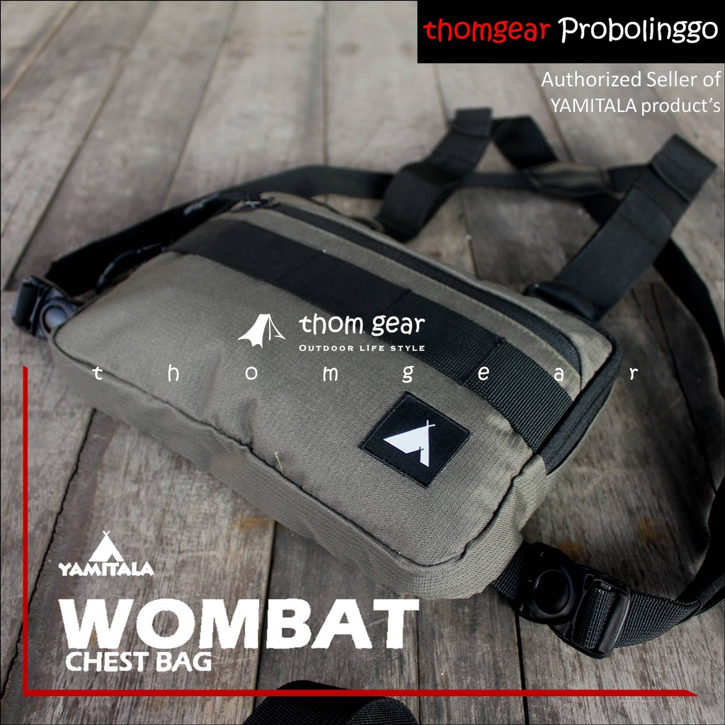 YAMITALA WOMBAT Tas Dada Chest Bag Chestbag Pria Wanita Tactical Riding Adventure Army Yamitala Wombat Thomgear Kraksaan Probolinggo