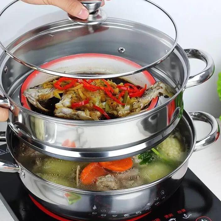 ➬ Panci Kukus 2 susun/panci kukus murah/panci kukus diskon 10% ➭