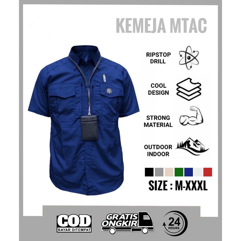 Kemeja M-TAC Lengan Pendek / kemeja lapangan / kemeja tactical