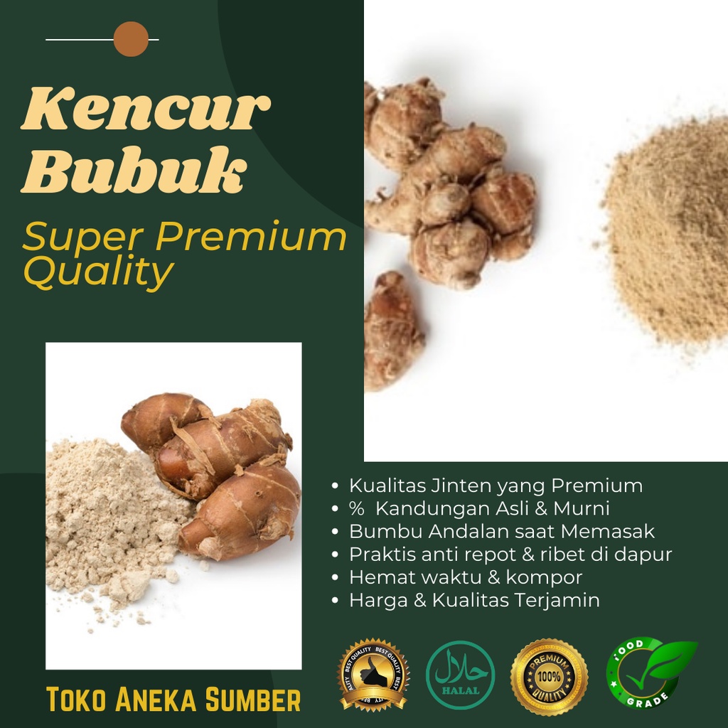 

Kencur Bubuk / Powder Mixed Recommended & Best Quality Rempah Rempah From Premium Ingredients 70 gram