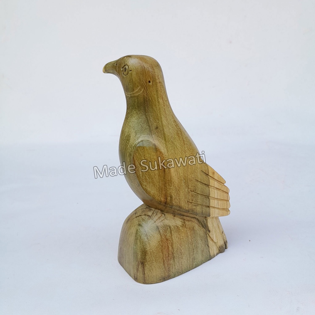 Patung burung Merpati kayu Kerajinan hiasan dekorasi handmade Bali