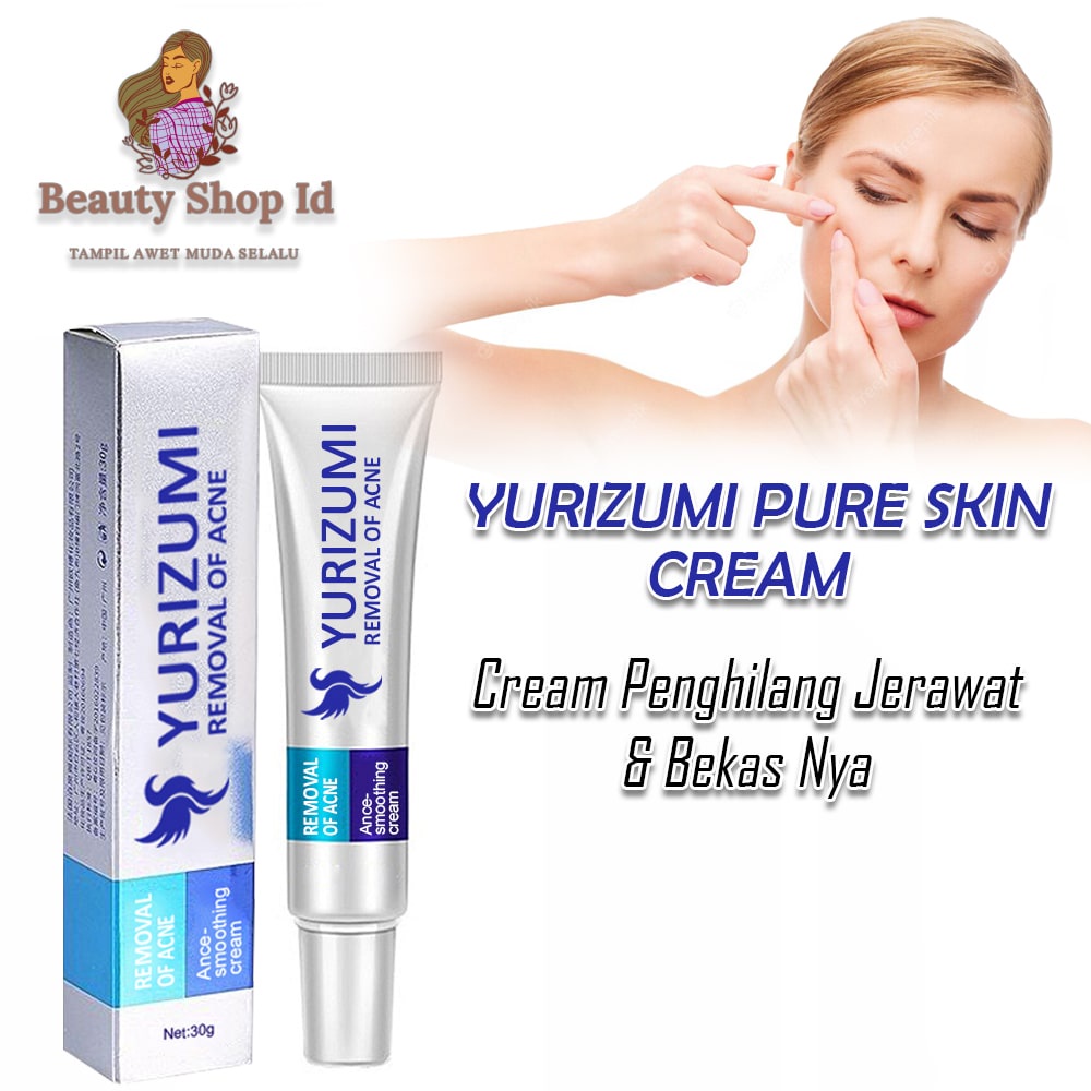 Beauty Jaya - Pure Skin Acne Cream by Yurizumi Penghilang Bekas Jerawat Flek Noda Hitam dan Komedo