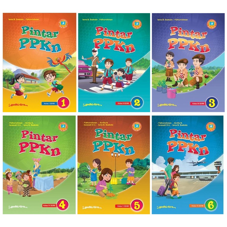 Buku Pintar PPKN SD/MI Kelas 1 s/d Kelas 6 Kurikulum 13 Edisi Revisi - Yudhistira