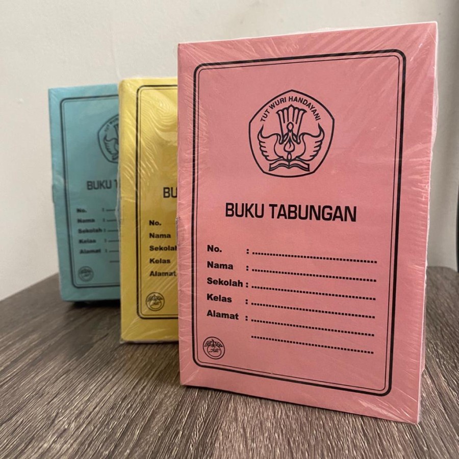 Satuan Buku Tabungan 1 pcs Catatan Menabung Jual Catetan Uang Save Money Sekolahan Perlengkapan Anak Sekolah Saving Book Arisan Spp Murid SD SMP SMA TK Finansial Warna Random Siswa Siswi Peralatan Kas Bon Keuangan Murah Termurah Grosir Prakaya Malang