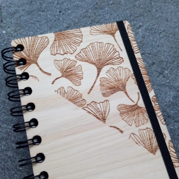 

Books Buku Catatan Kayu Fancy Ukuran A5 Free Grafir Nama Wooden Book A6