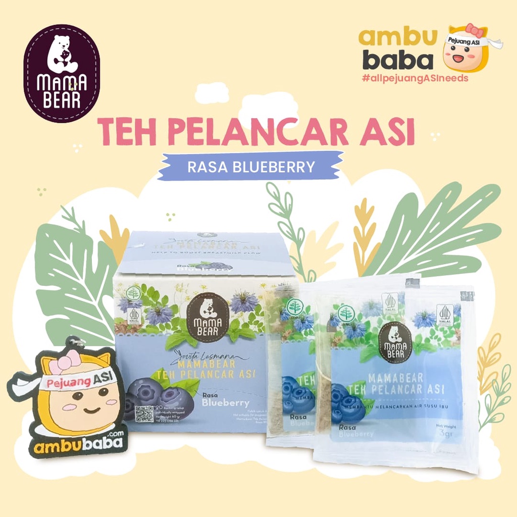 MamaBear Teh Pelancar ASI 60gr Nursing Tea For Healthy Lactation Mama Bear ASI Booster