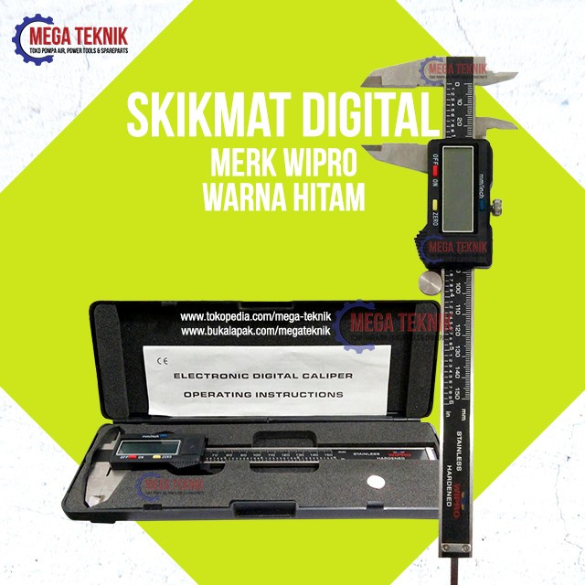 *$*$*$*$] Digital Caliper LCD Screen / Sigmat / Jangka Sorong Wipro Hitam