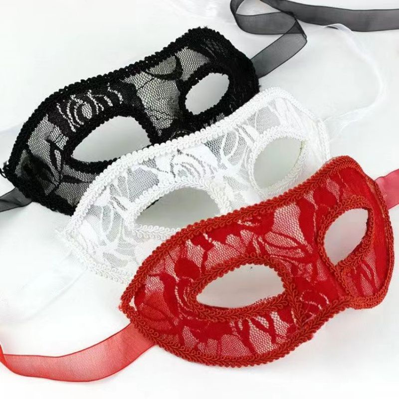 Topeng Pesta Sexy Mask Topeng Wanita Topeng Halloween Lace Eye Mask Party