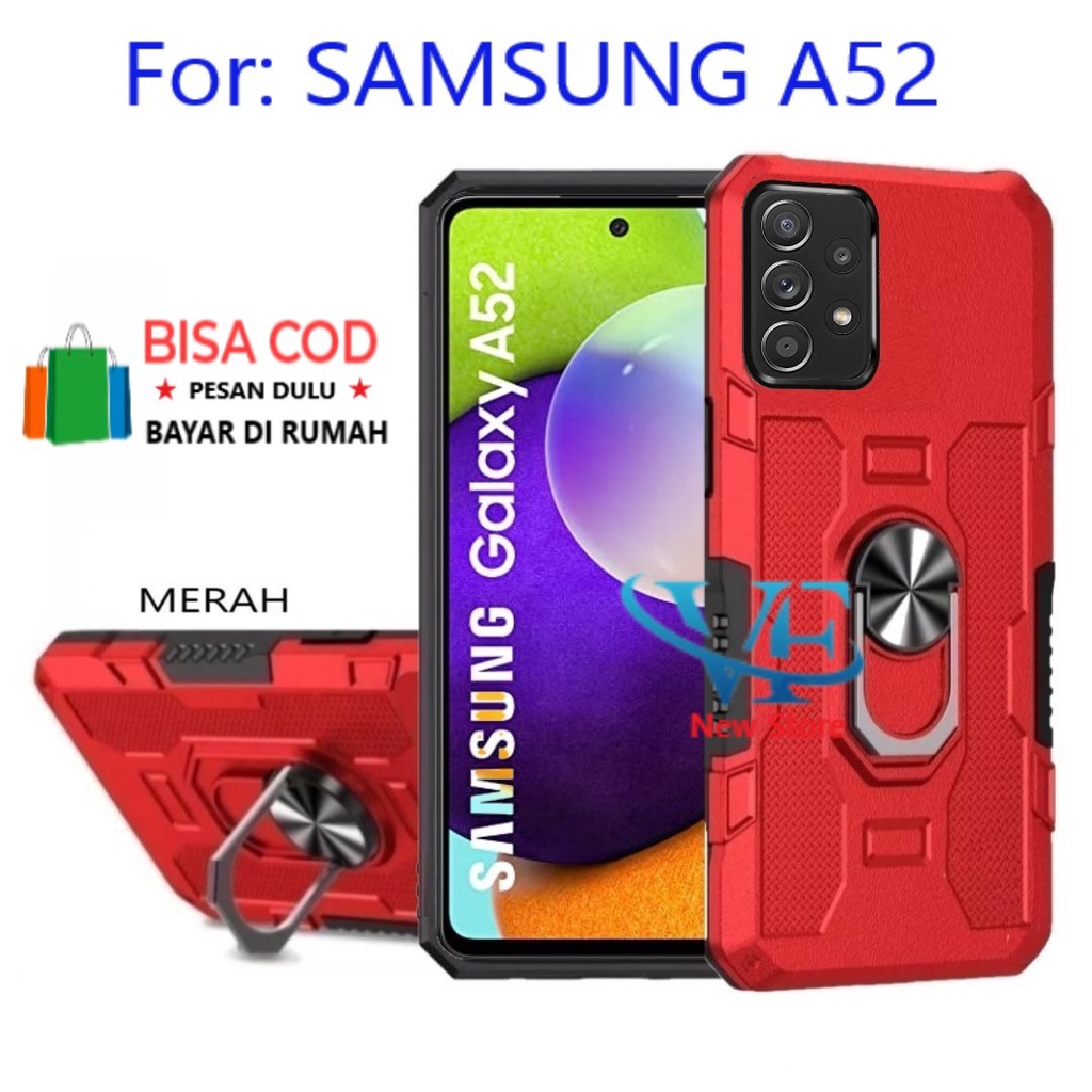 SAMSUNG A52-  KESING HARD CASE STANDING  ROBOT- HIT EYE RING--SOFT CASE STANDING ROBOT SAMSUNG A52