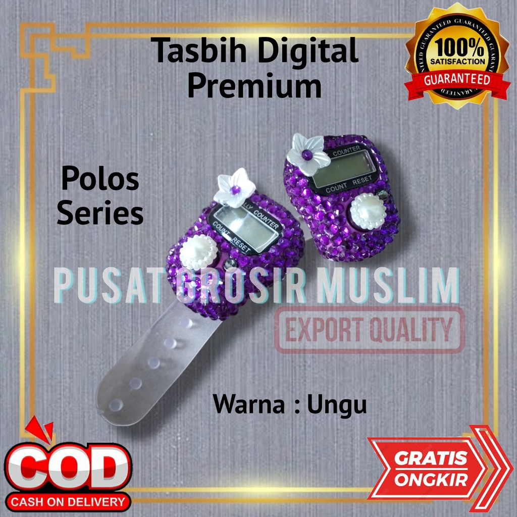 Tasbih Digital Premium Swarovski Motif Polos Tasbih Hias Digital