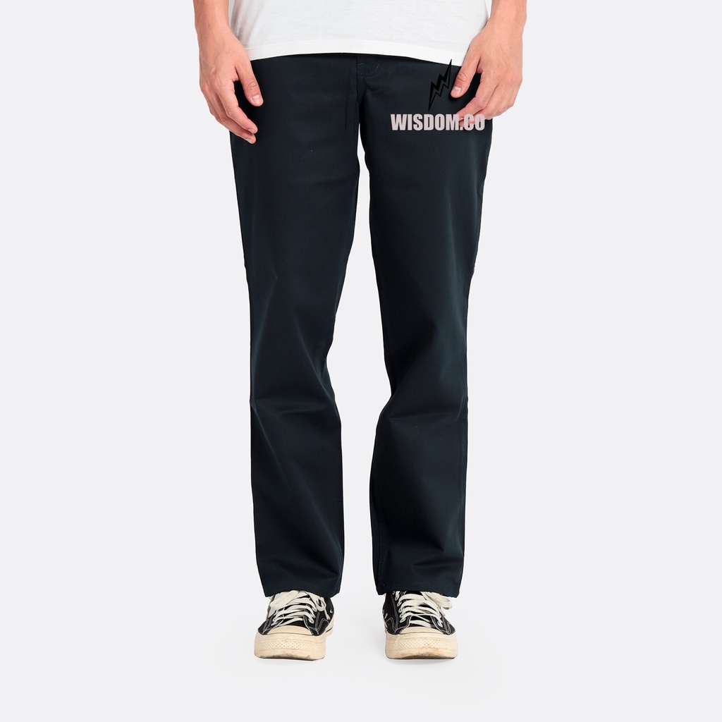 WISDOM Chino Straight Pants Reguler Fit walker Pants - Navy