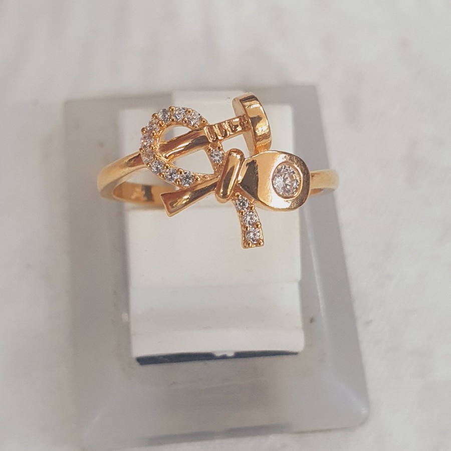 cincin model paku ad mata variasi 3 emas 70 % 70% 700 16k