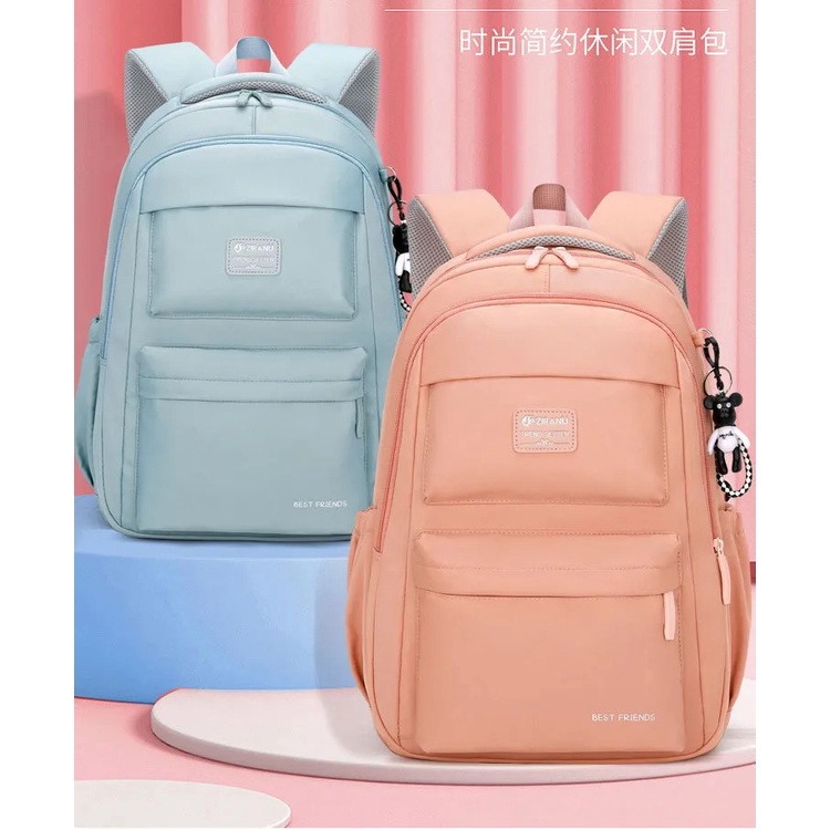 Rayhana - Tas Ransel Sekolah Anak Perempuan SD SMP SMA Tas Main Fashion Bag Viral Traveling Bag Terbaru