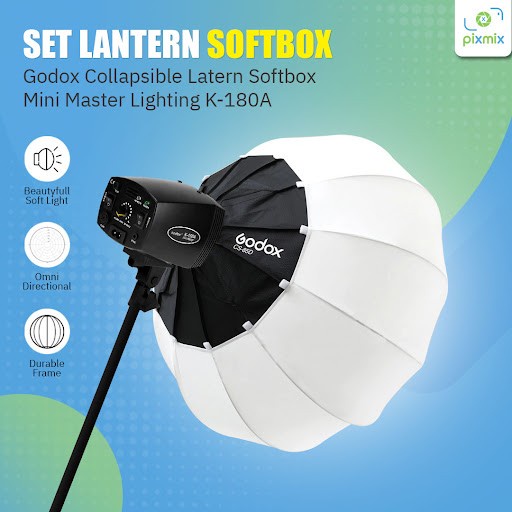 SOFTBOX COLLAPSIBLE LANTERN CS 65D LANTERN + FLASH AW62