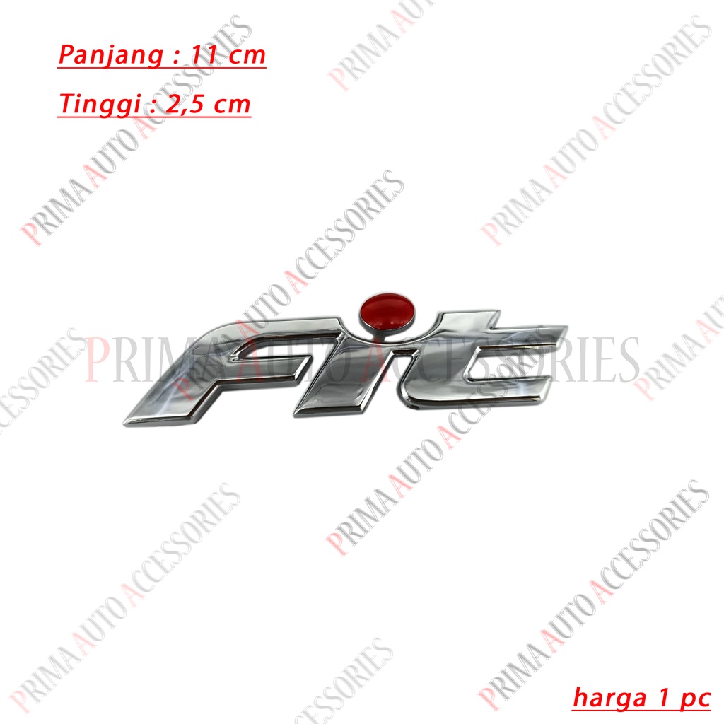 Emblem Honda Jazz Tulisan Fit Lama 11 cm 2004 - 2007