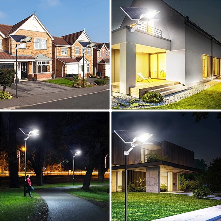 300W Lampu Jalan Tenaga Surya Led Solar Street Lights Outdoor Lampu Solar Cell Panel Surya for Garden Patio Path Yard