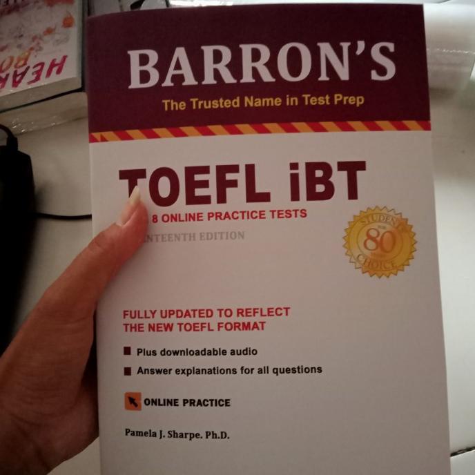buku barron's TOEFL IBT 17th Edition with audio