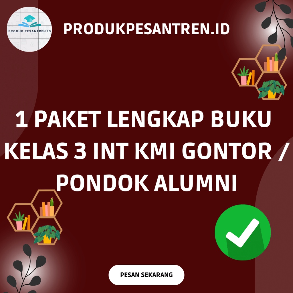 Buku Paket Lengkap Kelas 3 Intensive KMI Gontor / Buku Paket Lengkap Kelas 3 Intensive KMI / Buku Pa