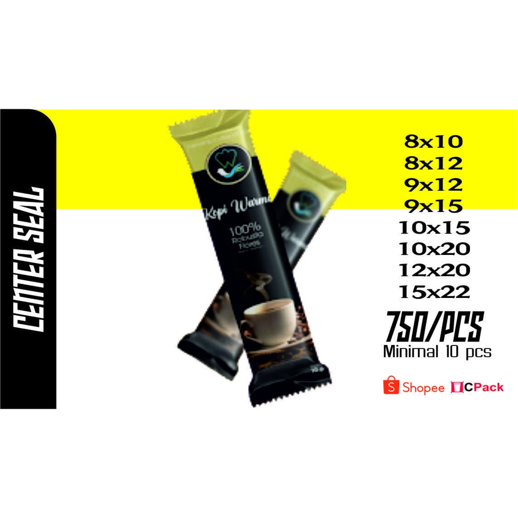

CENTER SEAL - KEMASAN MAKANAN RINGAN - SNACK CEMILAN - CUSTOM DESIGN