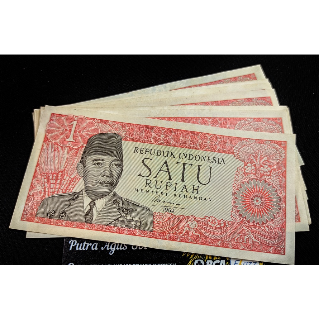 1 rupiah seri sukarno 1964 #ori