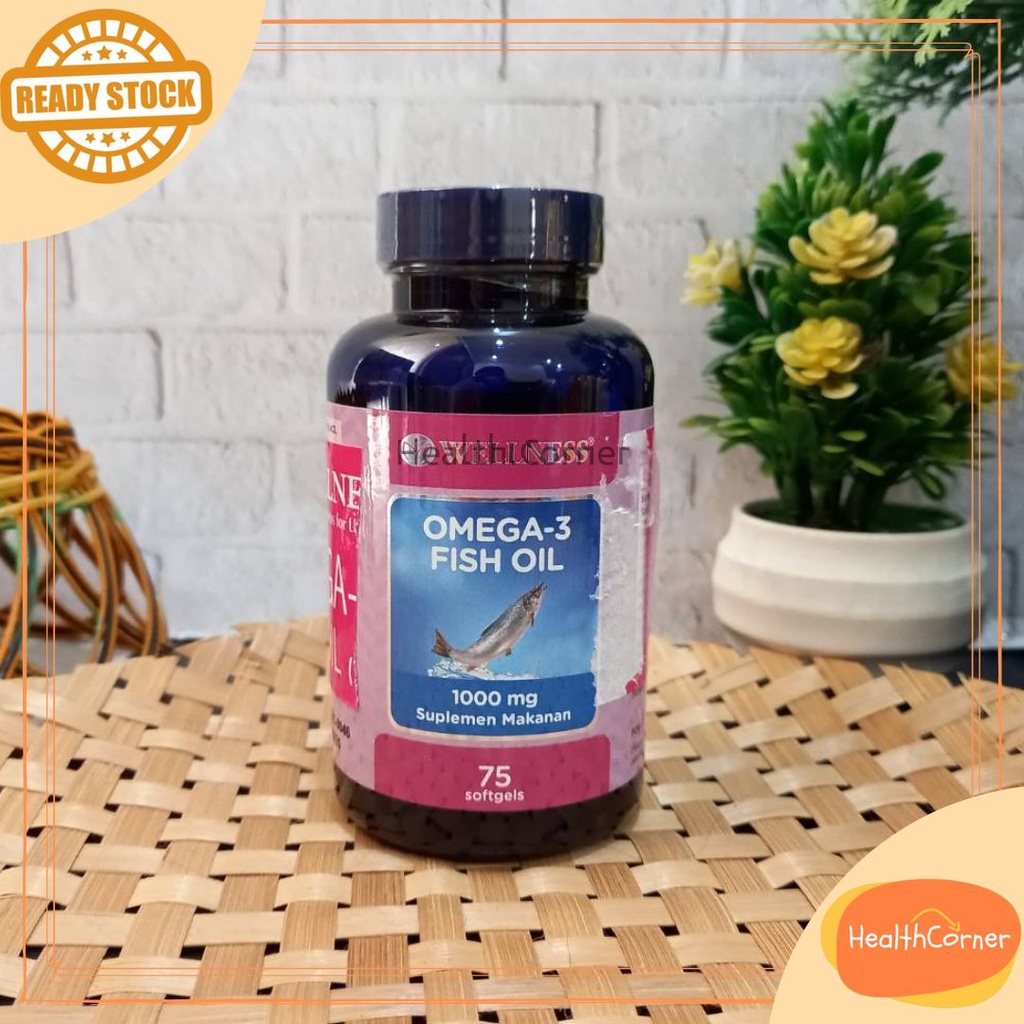 Wellness Omega 3 Fish Oil 1000mg 75 softgels