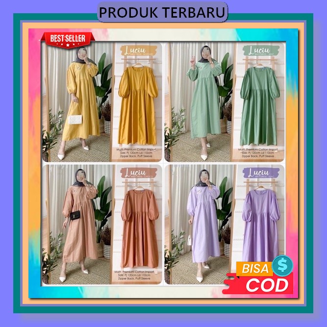 Gamis Payet Mutiara Impor Terbaru / Ansori Dress Ceruty Babydoll Aplikasi Swaroski Mutiara Tali Ping