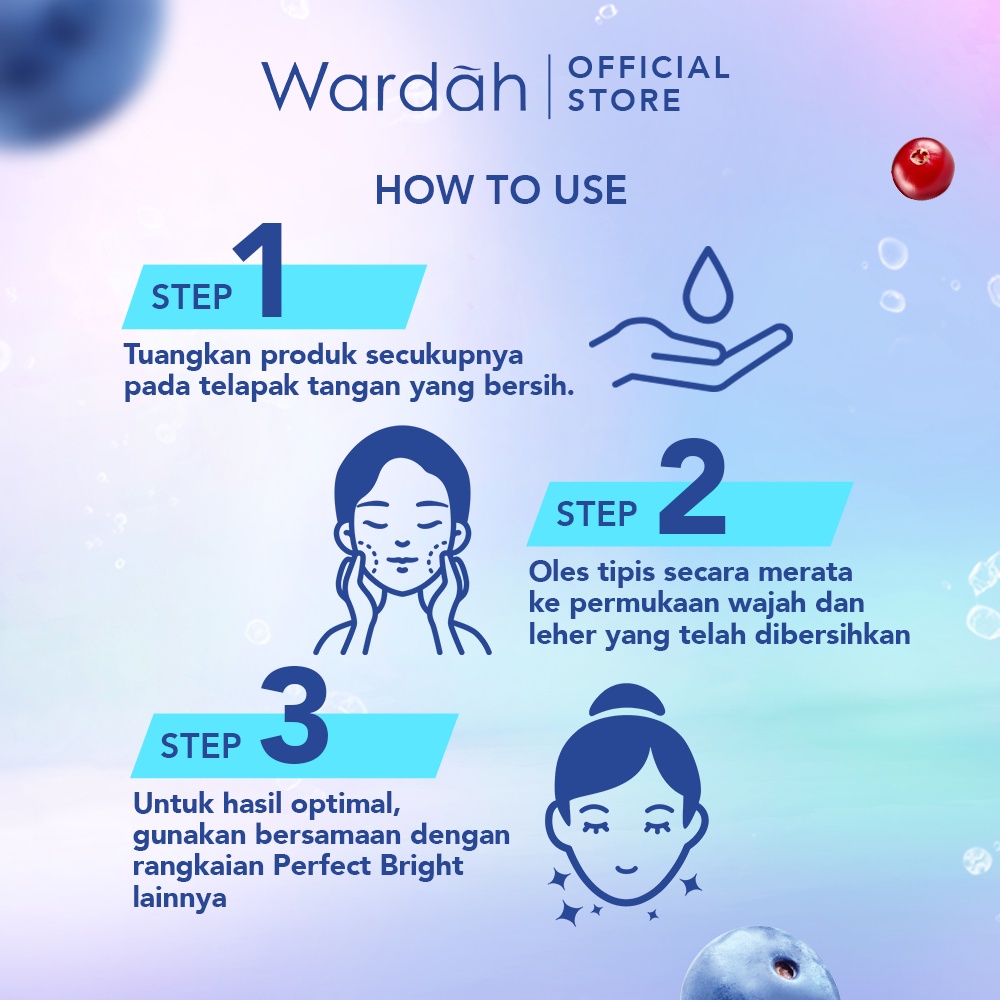 Wardah Perfect Bright Series Creamy Foam 100 Ml | Moisturizer | Peel Of Mask | Tone Up Cream | Tone Up MIcellar Water