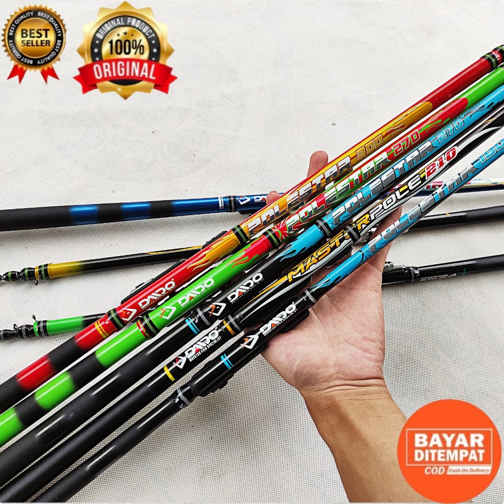 Joran Tegek Murah Daido Master Pole 180 210 240 270 300 Cm Set Kolong