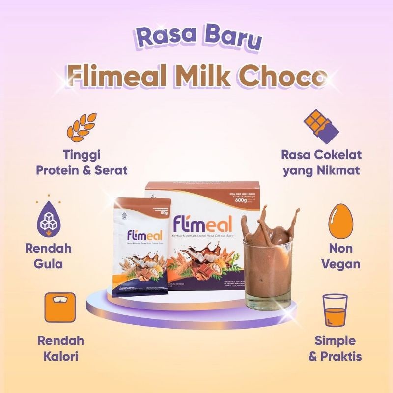 [BPOM] FLIMEAL BY FLIMTY ORIGINAL 1 BOX ISI 12 SACHET MINUMAN PENGGANTI MAKAN