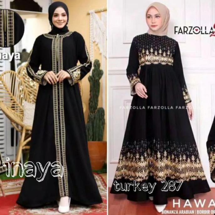 Abaya/Gamis/Dress/Gaun Maroko Sari Plus Pashmina