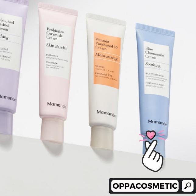 ✹ Mamonde Probiotics Ceramide Cream 20ml | Bakuchiol Retinol Cream 20ml | Blue Chamomile Cream 20ml 