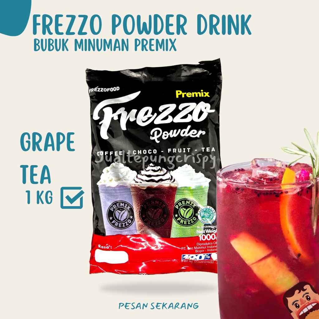 Frezzo Bubuk Minuman Rasa Grape Tea / Grape Tea Powder Drink 1 Kg