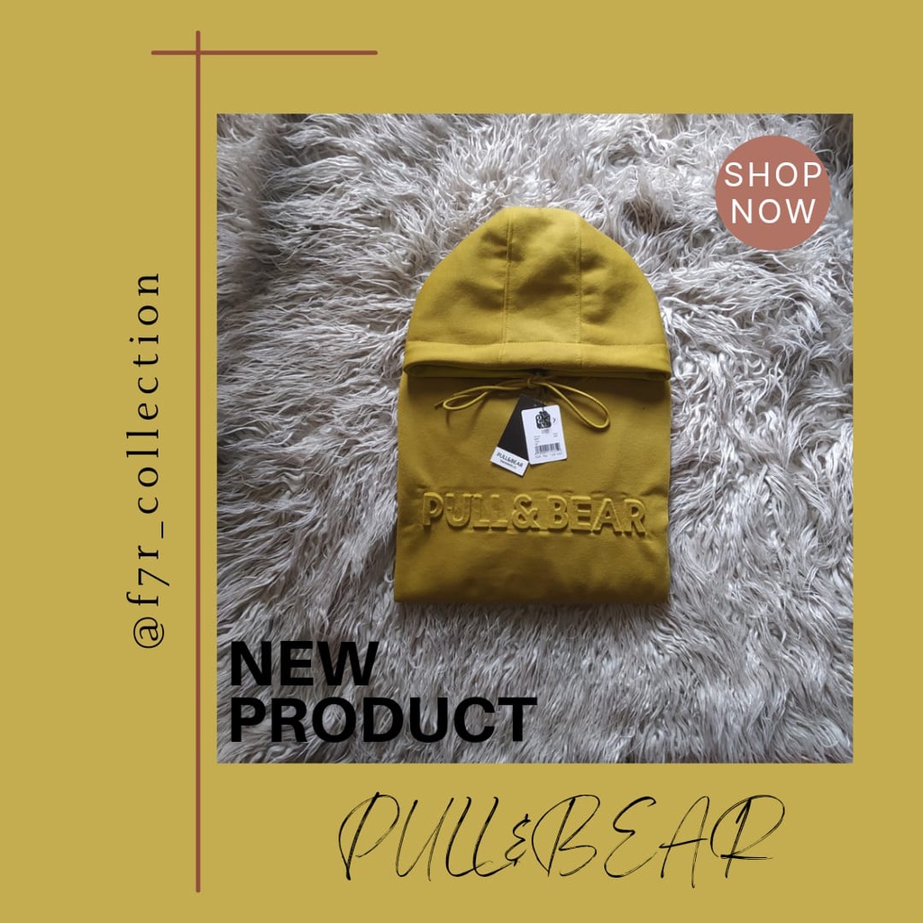 SWEATER HOODIE PULL&amp;BEAR EMBOS DEWASA PREMIUM PRIA-WANITA(UNISEX)MURMER