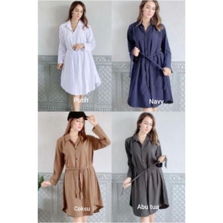 Tunik / tunik wanita / tunik tali / kemeja tunik bahan wolfis