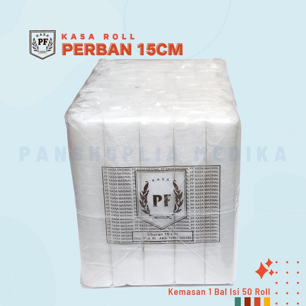 PF KASSA 15cm 1 Bal (50 Roll) l KAIN KASSA PF l KASSA GULUNG 15cm ISI 1 BAL (isi 50 pcs) l KASA GULU