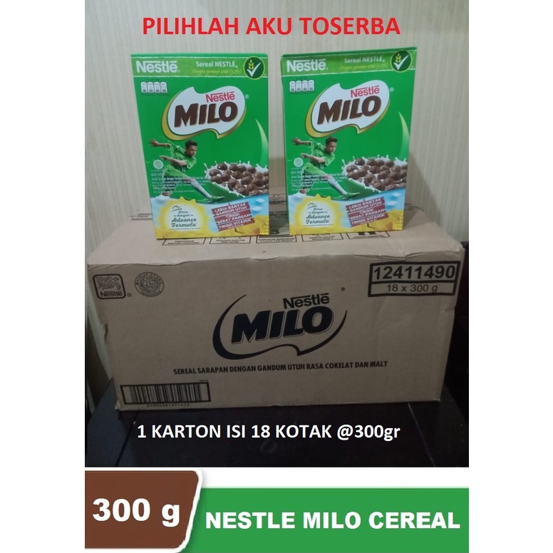 Nestle MILO cereal 300 gr - 1 Karton isi 18 box